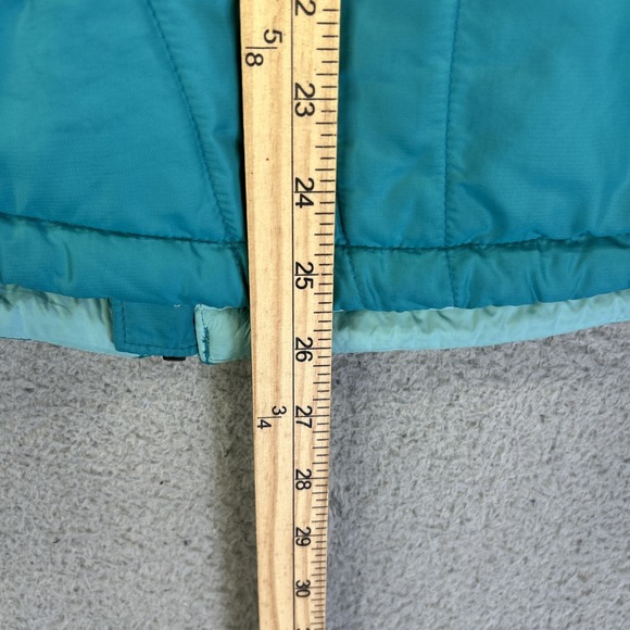 Mountain Hardwear Jacket Womens Large Teal Blue Puffer Quilted Insulated Nylon - Picture 8 of 9